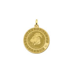 Gouden Steenbok Sterrenbeeld Bedel met Naam GHS094 | Names4ever