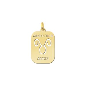 Names4ever Astrologie Stier Goud Hanger in Goud GHS002