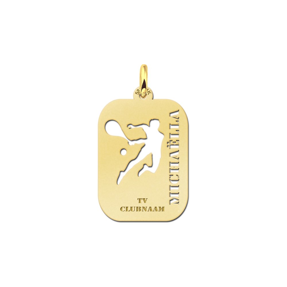 Names4ever Tennis Sporthanger in Goud GSB05