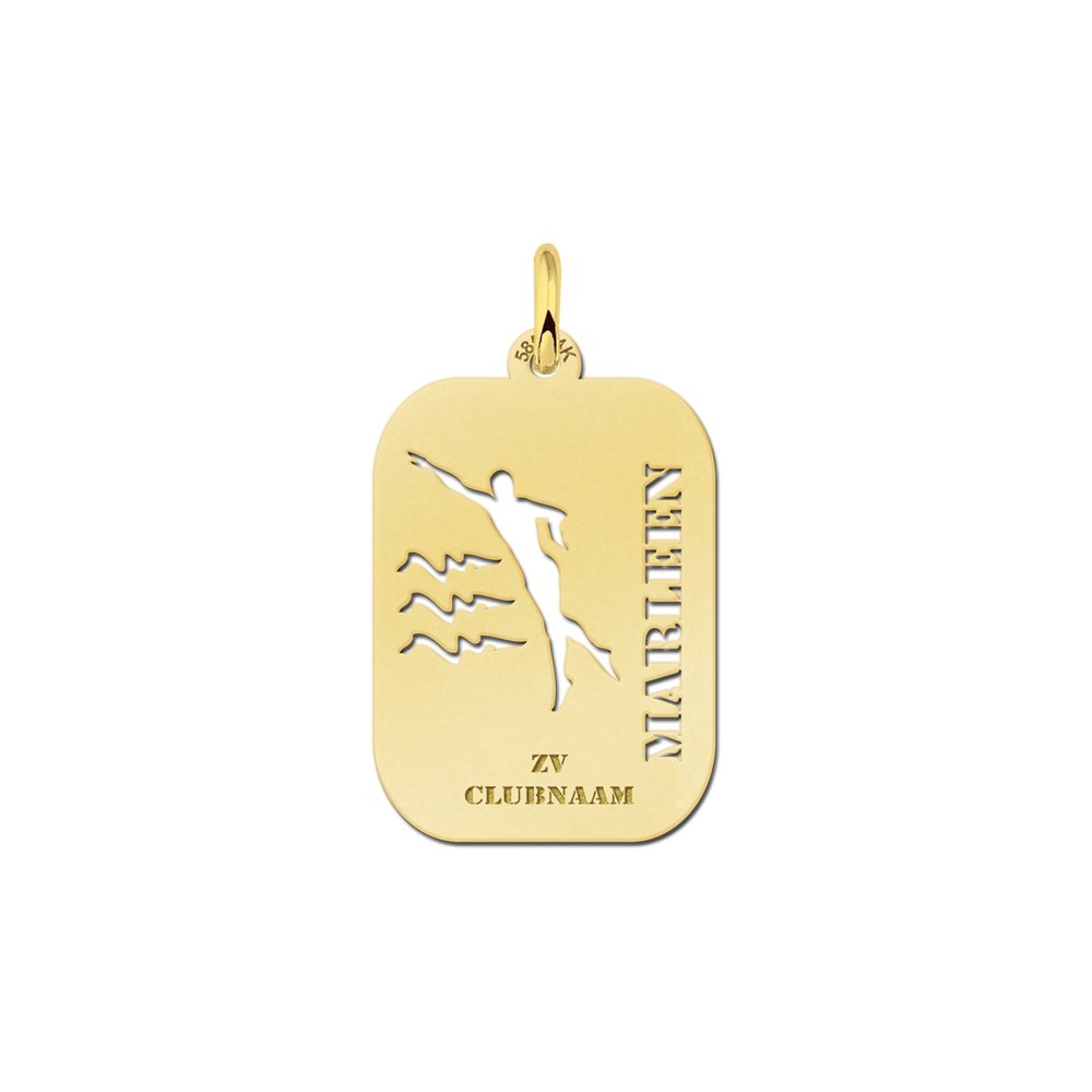 Names4ever Zwemmen Sporthanger in Goud GSB08
