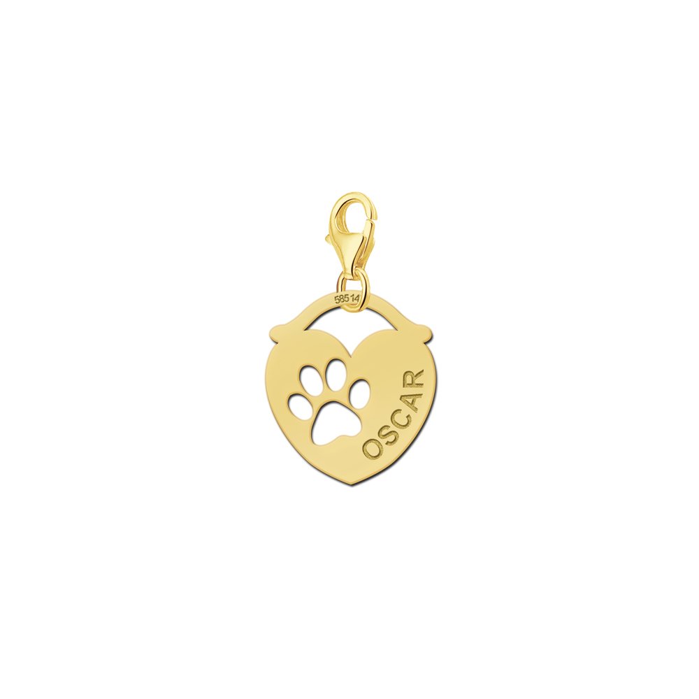 Names4ever Charm-Naambedel met Pootafdruk GNDB006
