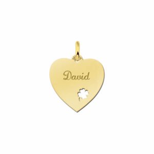 Hart sieraden met klaver 4 - Names4ever