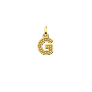 Initial hanger goud gravure klein - Names4ever
