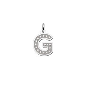 Names4ever Grote Initiaal Hanger van Zilver