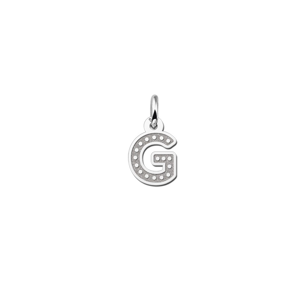 Names4ever Initiaal Hanger van Zilver