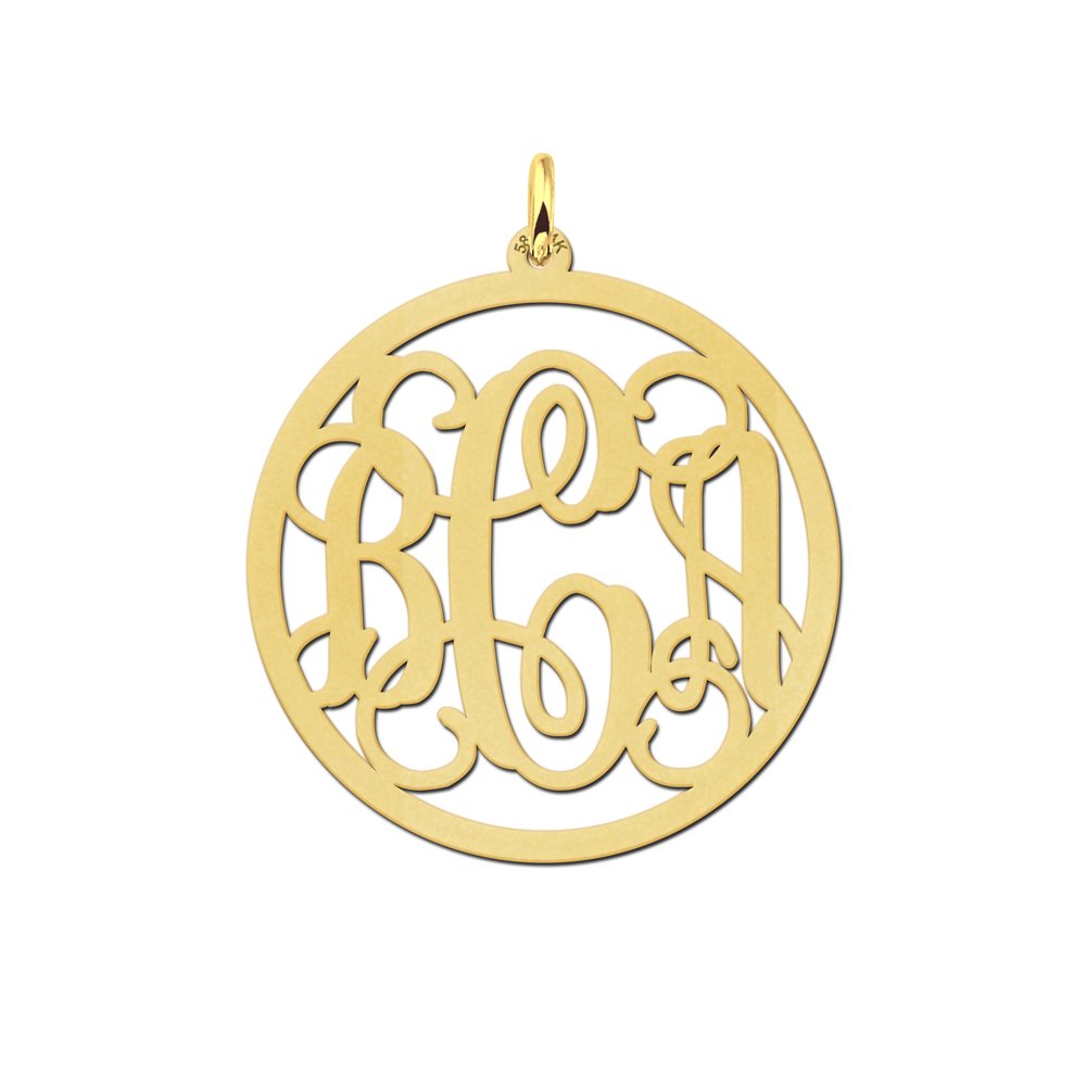 Names4ever Monogram Hanger van Goud GMH001