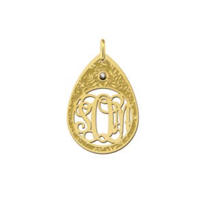 Names4ever Druppel Hanger Monogram Initiaal GMH026
