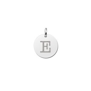 Names4ever Ronde Letter Hanger van Zilver