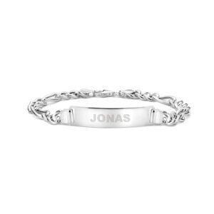 Zilveren herenarmband met naam van Names4ever