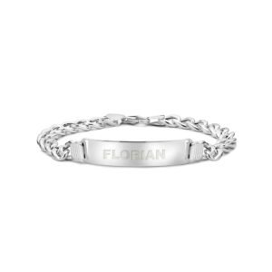 Zilveren herenarmband met naam van Names4ever
