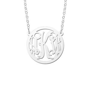 Names4ever Medium Monogram Hanger + Ketting ZMH014