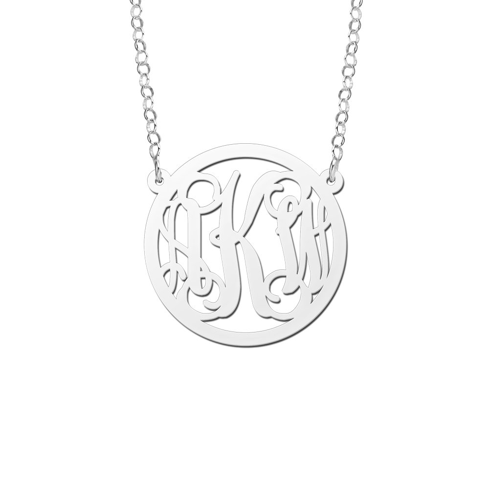 Names4ever Medium Monogram Hanger + Ketting ZMH014