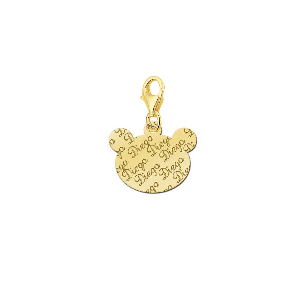 Names4ever Charm-Berenbedel met Naampatroon GNB21