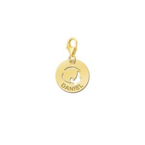 Names4ever Ronde Charm-Naambedel Hoofd Baby Jongen GNB12