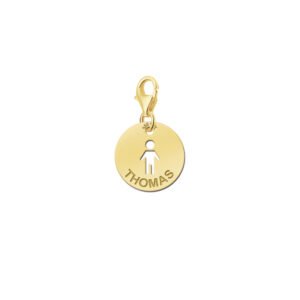 Ronde Charm-Naambedel Baby Jongen GNB14