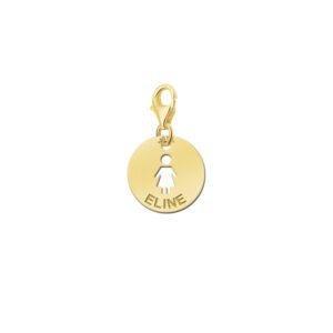 Names4ever Ronde Charm-Naambedel Baby Meisje GNB13