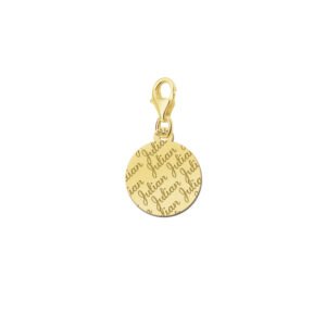 Names4ever Ronde Charm-Naambedel met Naampatroon GNB19