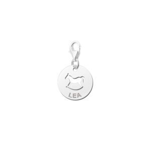 Names4ever Ronde Charm-Naambedel Hobbelpaard met Naam