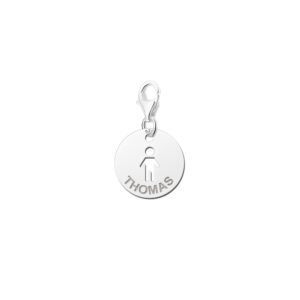 Names4ever Ronde Charm-Naambedel Baby Jongen met Naam