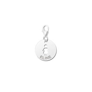 Names4ever Ronde Charm-Naambedel Baby Meisje met Naam