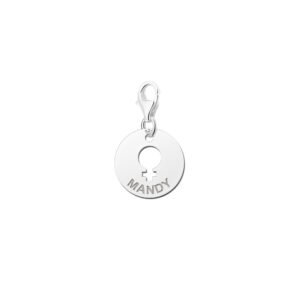 Names4ever Ronde Charm-Naambedel voor Vrouwen ZNB07