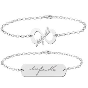 Ontwerp je eigen armband – zilver - Names4ever