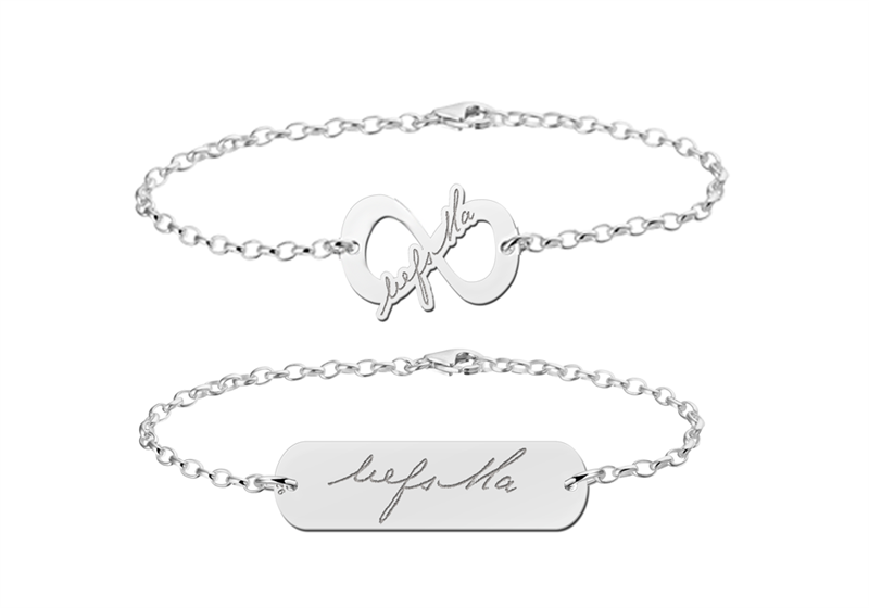 Ontwerp je eigen armband – zilver - Names4ever