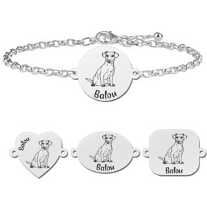 Personaliseerde honden armband Jack Russel Terrier - Names4ever