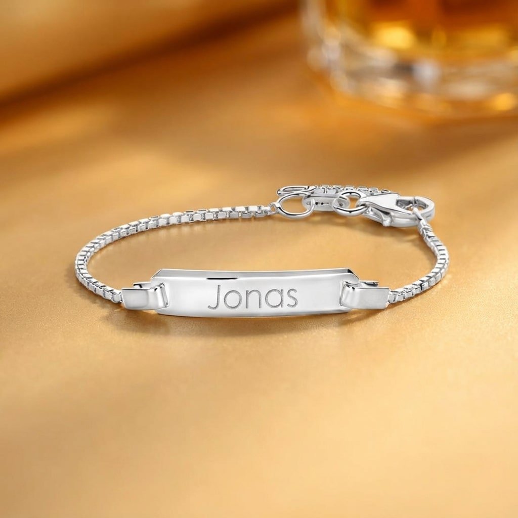 Baby armband van zilver – Names4ever warm