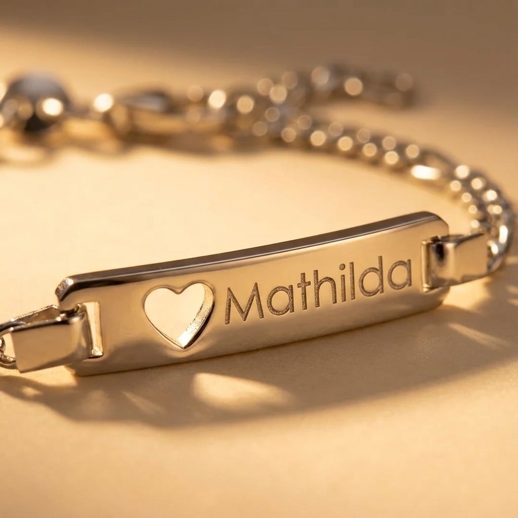 Zilveren Baby armband met naamgravure - Names4ever