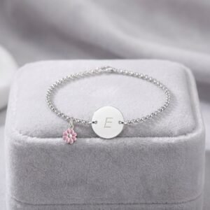 Names4ever baby armbandje zilver met letter
