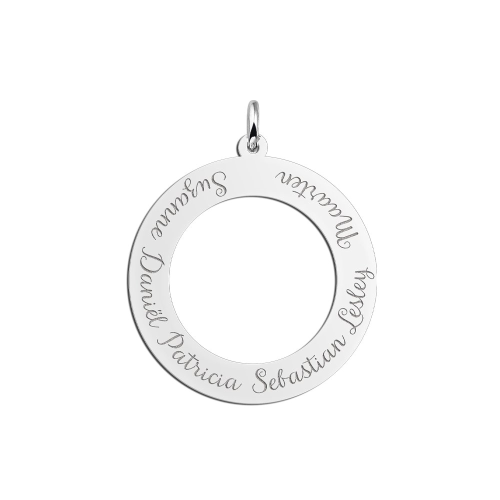 Names4ever Zes Namen Familie Cirkel Hanger