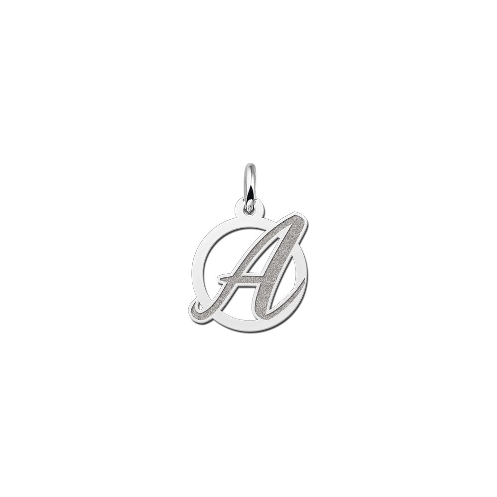 Sierlijke Letter Hanger van Zilver | Names4ever