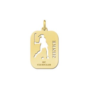 Names4ever Dames Hockey Sporthanger in Goud GSB11
