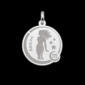 Sterrenbeeld 925 sterling zilver hanger met naam maagd - Names4ever