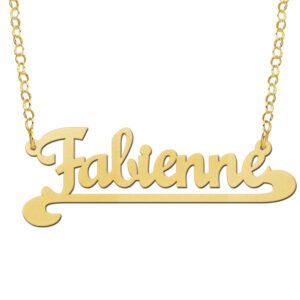 Names4ever Vergulde Fabienne Naamketting