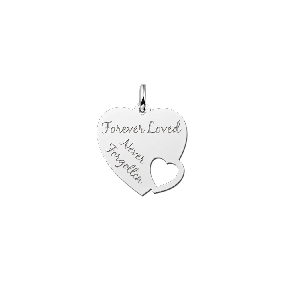 Names4ever Zilveren Graveer Hanger met eigen tekst