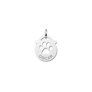 Names4ever Ronde Naamhanger met Pootafdruk ZNDH034