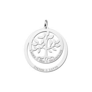 Opengewerkte Cirkelvormige Hanger met Levensboom | Names4ever