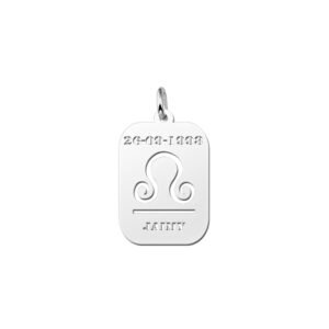 Names4ever Astrologie Weegschaal Zilver Hanger ZHS007