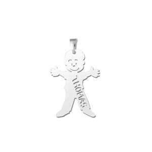 Names4ever Zilveren Jongen Naam Hanger