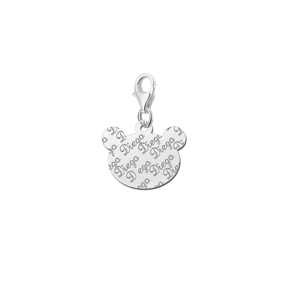 Names4ever Charm-Berenbedel met Naampatroon ZNB21