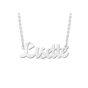 Kerst Sieraden | Lisette Stijl Zilveren Naamketting