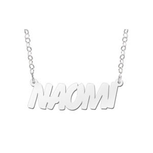 Names4ever Naomi Stijl Zilveren Naamketting