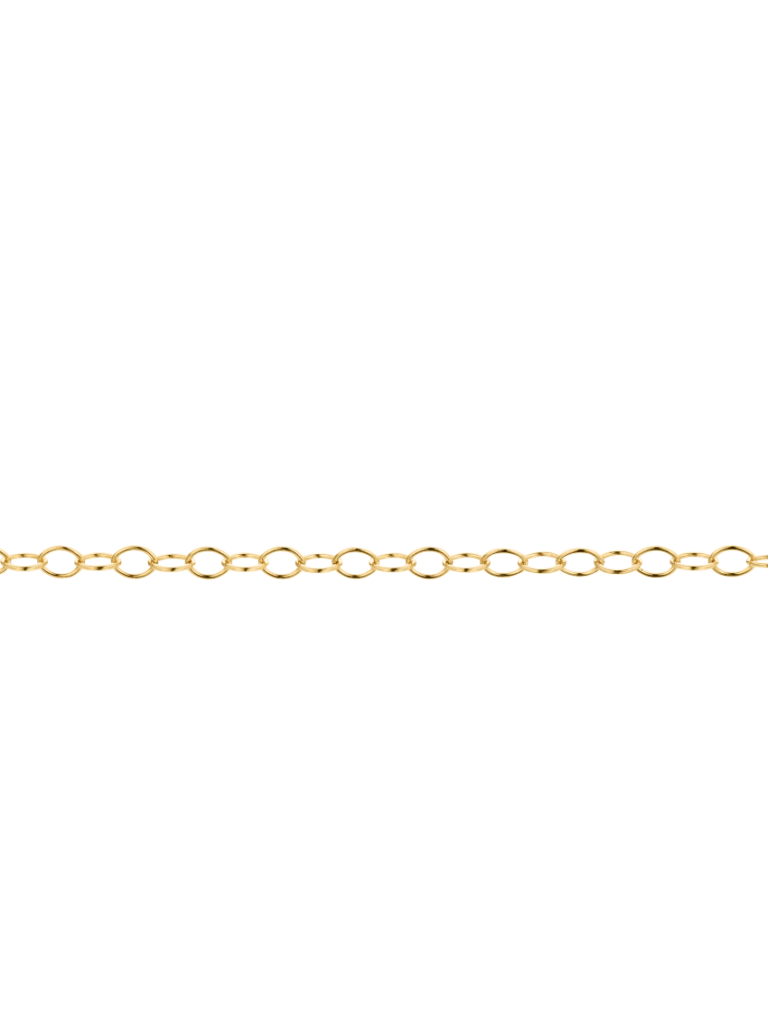 Zilveren ketting | 925 sterling met 18K goud