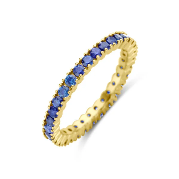 Gouden ring met saffier