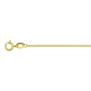 Geelgoudkleurig doublé gourmette collier 1,2 mm