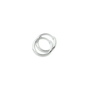 Zilveren oorringen 1,8 mm ronde buis