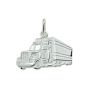 Zilveren bedel Amerikaanse truck | 925 sterling zilver | Gepolijst