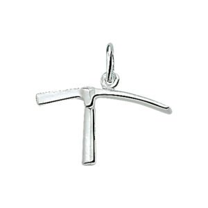 Zilveren hanger houweel | 925 sterling zilver | Gepolijst